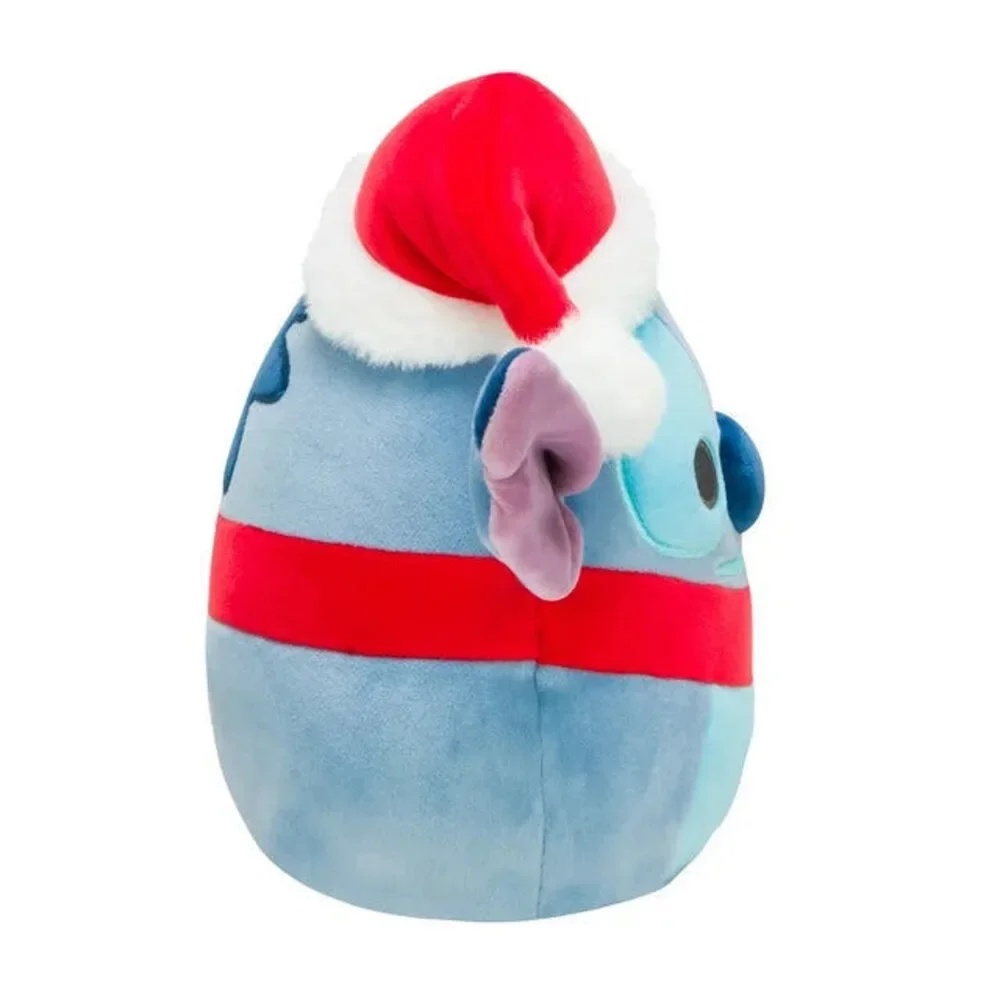 Squishmallows Stitch Wearing Santa Hat & Scarf 8